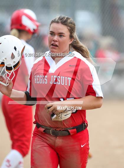 Thumbnail 3 in Rocky Mountain vs Regis Jesuit (Loveland Softball Showcase) photogallery.