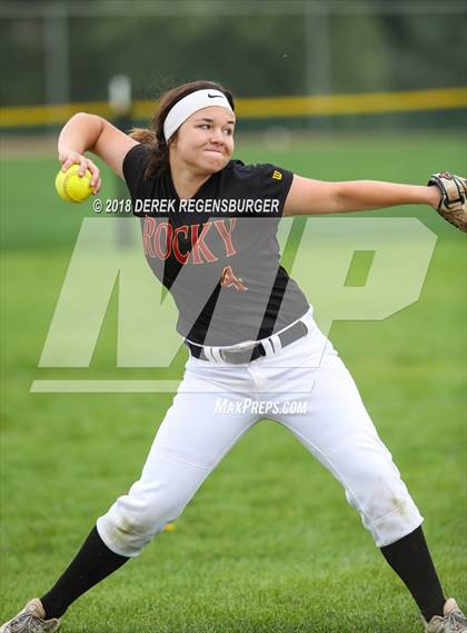 Thumbnail 3 in Rocky Mountain vs Regis Jesuit (Loveland Softball Showcase) photogallery.