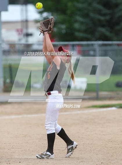 Thumbnail 3 in Rocky Mountain vs Regis Jesuit (Loveland Softball Showcase) photogallery.
