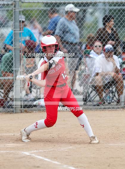 Thumbnail 1 in Rocky Mountain vs Regis Jesuit (Loveland Softball Showcase) photogallery.