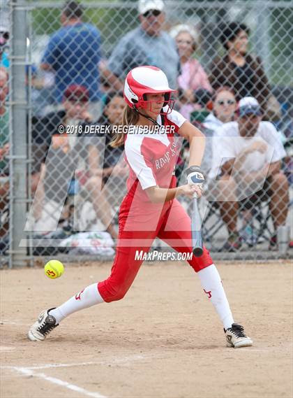 Thumbnail 1 in Rocky Mountain vs Regis Jesuit (Loveland Softball Showcase) photogallery.