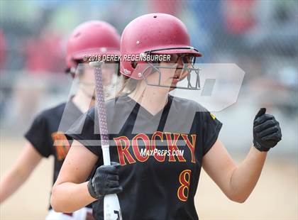 Thumbnail 3 in Rocky Mountain vs Regis Jesuit (Loveland Softball Showcase) photogallery.
