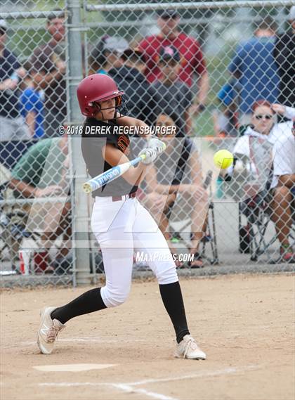 Thumbnail 3 in Rocky Mountain vs Regis Jesuit (Loveland Softball Showcase) photogallery.