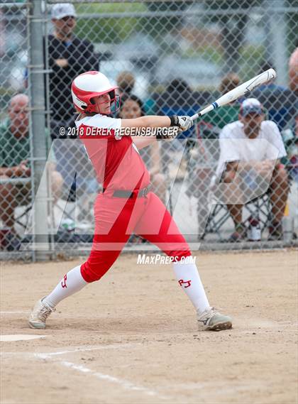Thumbnail 1 in Rocky Mountain vs Regis Jesuit (Loveland Softball Showcase) photogallery.