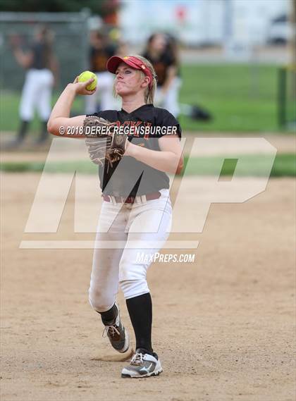 Thumbnail 3 in Rocky Mountain vs Regis Jesuit (Loveland Softball Showcase) photogallery.