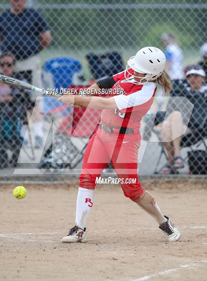 Thumbnail 1 in Rocky Mountain vs Regis Jesuit (Loveland Softball Showcase) photogallery.