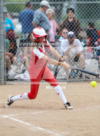 Thumbnail 2 in Rocky Mountain vs Regis Jesuit (Loveland Softball Showcase) photogallery.