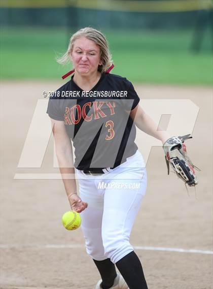 Thumbnail 3 in Rocky Mountain vs Regis Jesuit (Loveland Softball Showcase) photogallery.