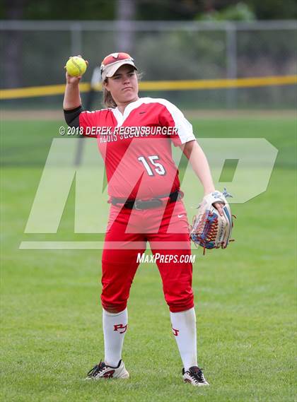 Thumbnail 1 in Rocky Mountain vs Regis Jesuit (Loveland Softball Showcase) photogallery.