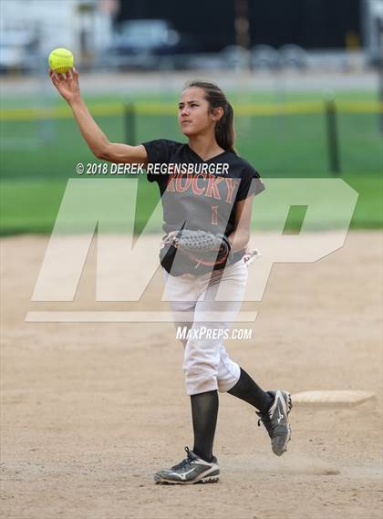 Thumbnail 1 in Rocky Mountain vs Regis Jesuit (Loveland Softball Showcase) photogallery.