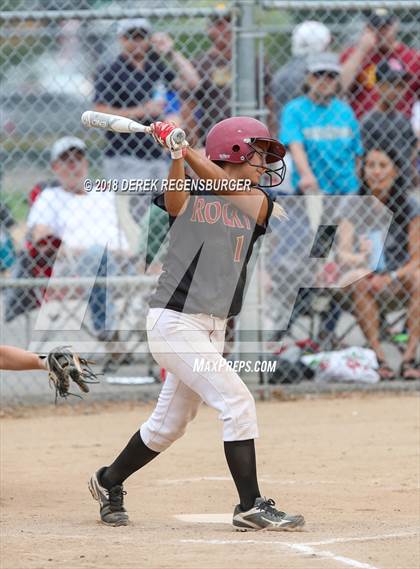 Thumbnail 1 in Rocky Mountain vs Regis Jesuit (Loveland Softball Showcase) photogallery.