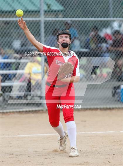 Thumbnail 3 in Rocky Mountain vs Regis Jesuit (Loveland Softball Showcase) photogallery.
