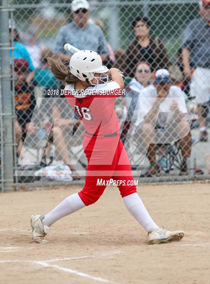 Thumbnail 2 in Rocky Mountain vs Regis Jesuit (Loveland Softball Showcase) photogallery.