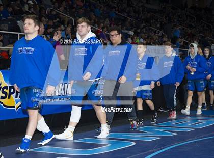 Thumbnail 1 in NYSPHSAA D1 Wrestling Championships (Podiums, Awards, Opening Ceremony) photogallery.