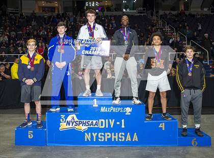 Thumbnail 1 in NYSPHSAA D1 Wrestling Championships (Podiums, Awards, Opening Ceremony) photogallery.