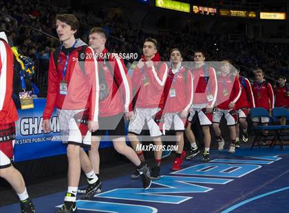 Thumbnail 1 in NYSPHSAA D1 Wrestling Championships (Podiums, Awards, Opening Ceremony) photogallery.