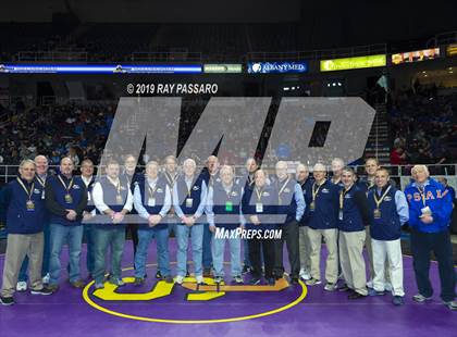 Thumbnail 1 in NYSPHSAA D1 Wrestling Championships (Podiums, Awards, Opening Ceremony) photogallery.