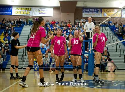 Thumbnail 3 in Saddleback Valley Christian @ Bakersfield Christian (CIF State D3 Round One Playoff) photogallery.
