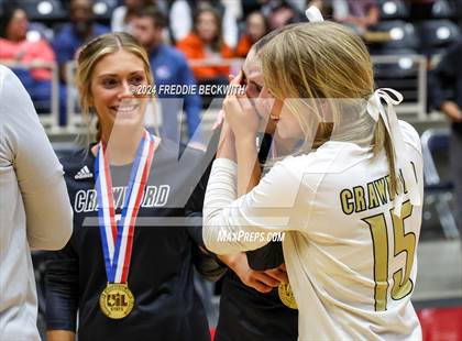 Thumbnail 2 in Iola vs. Crawford (UIL 2A Volleyball Division II Final Medal Ceremony) photogallery.