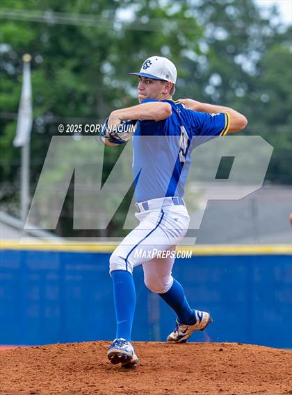 Thumbnail 2 in St. Charles Catholic vs. Leesville (LHSAA Oschner Regional Division-II Select) photogallery.