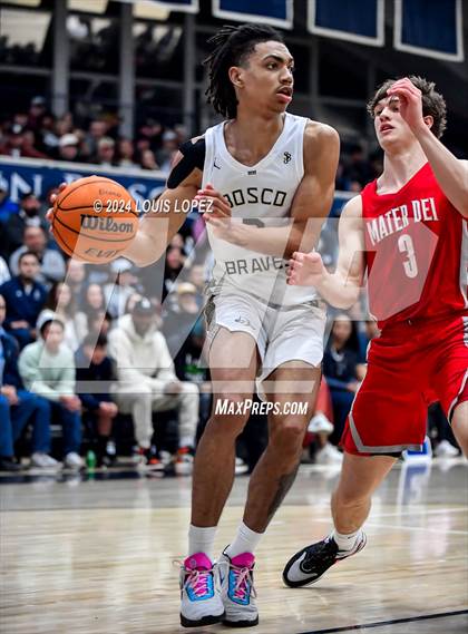 Thumbnail 2 in Mater Dei @ St. John Bosco (CIF State DIV 1 Southern Regional Championship) photogallery.