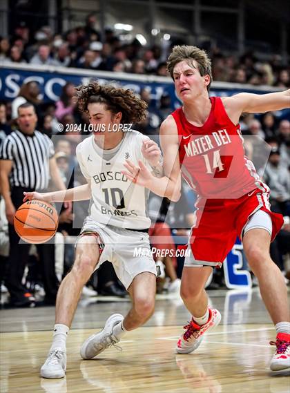 Thumbnail 2 in Mater Dei @ St. John Bosco (CIF State DIV 1 Southern Regional Championship) photogallery.