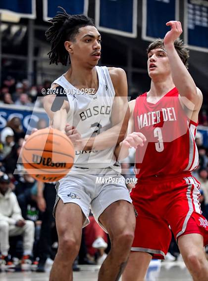 Thumbnail 3 in Mater Dei @ St. John Bosco (CIF State DIV 1 Southern Regional Championship) photogallery.