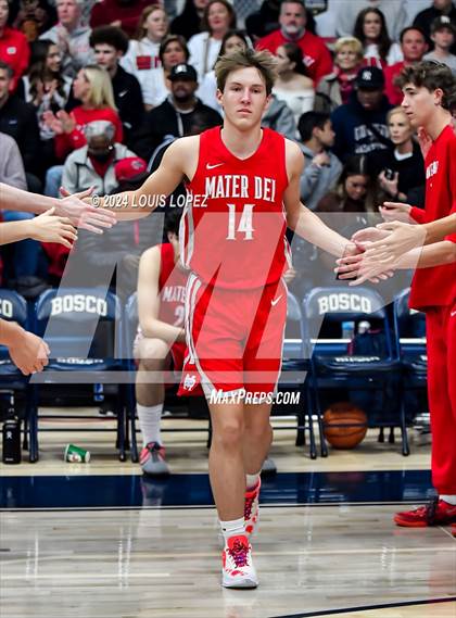 Thumbnail 2 in Mater Dei @ St. John Bosco (CIF State DIV 1 Southern Regional Championship) photogallery.