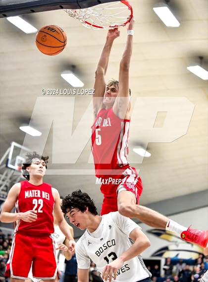 Thumbnail 2 in Mater Dei @ St. John Bosco (CIF State DIV 1 Southern Regional Championship) photogallery.