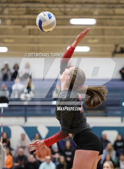 Thumbnail 2 in Madison vs Post Falls (IHSAA 5A Semi Final) photogallery.