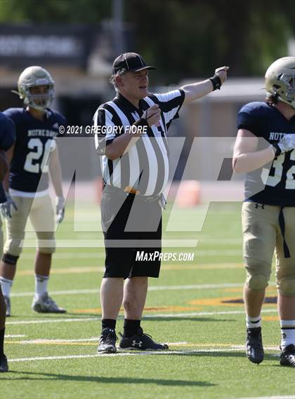 Thumbnail 1 in Notre Dame (SO) @ Calabasas (Scrimmage) photogallery.