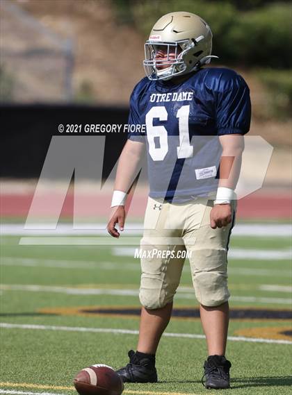 Thumbnail 2 in Notre Dame (SO) @ Calabasas (Scrimmage) photogallery.