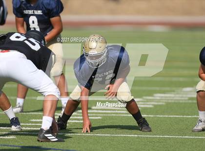 Thumbnail 3 in Notre Dame (SO) @ Calabasas (Scrimmage) photogallery.