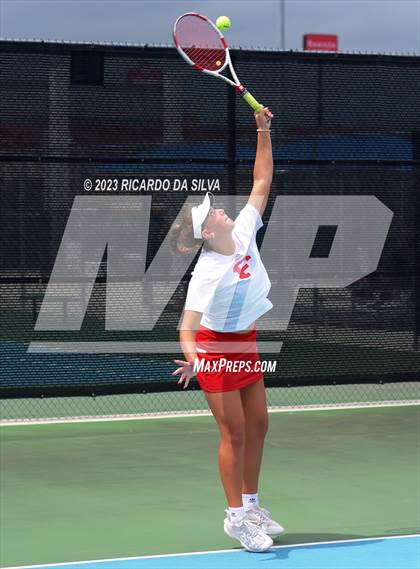 Thumbnail 3 in UIL 3A & 4A Tennis Doubles Quarterfinals photogallery.