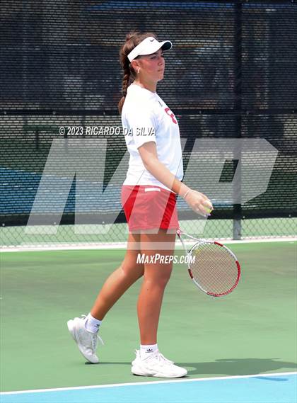 Thumbnail 1 in UIL 3A & 4A Tennis Doubles Quarterfinals photogallery.