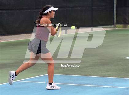 Thumbnail 1 in UIL 3A & 4A Tennis Doubles Quarterfinals photogallery.