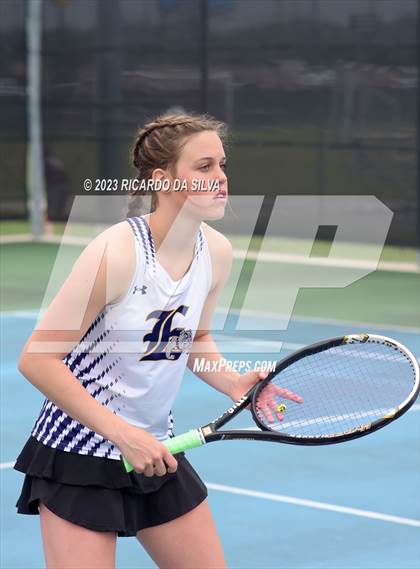 Thumbnail 3 in UIL 3A & 4A Tennis Doubles Quarterfinals photogallery.