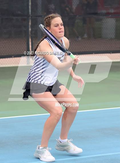 Thumbnail 2 in UIL 3A & 4A Tennis Doubles Quarterfinals photogallery.