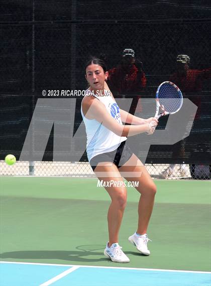 Thumbnail 1 in UIL 3A & 4A Tennis Doubles Quarterfinals photogallery.