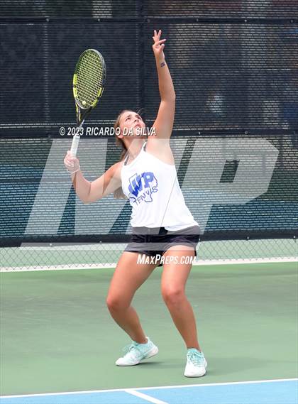 Thumbnail 1 in UIL 3A & 4A Tennis Doubles Quarterfinals photogallery.