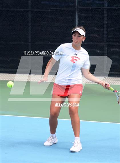 Thumbnail 3 in UIL 3A & 4A Tennis Doubles Quarterfinals photogallery.