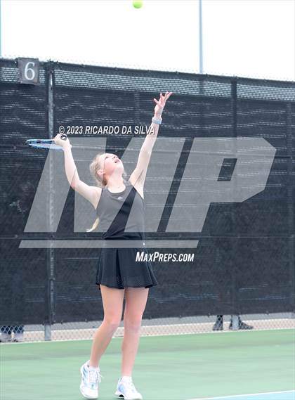 Thumbnail 3 in UIL 3A & 4A Tennis Doubles Quarterfinals photogallery.