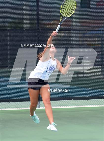 Thumbnail 1 in UIL 3A & 4A Tennis Doubles Quarterfinals photogallery.