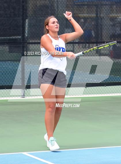 Thumbnail 3 in UIL 3A & 4A Tennis Doubles Quarterfinals photogallery.
