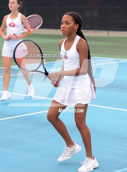 Thumbnail 2 in UIL 3A & 4A Tennis Doubles Quarterfinals photogallery.