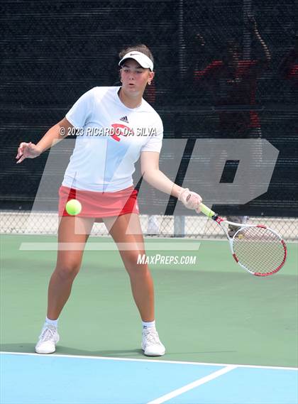 Thumbnail 1 in UIL 3A & 4A Tennis Doubles Quarterfinals photogallery.
