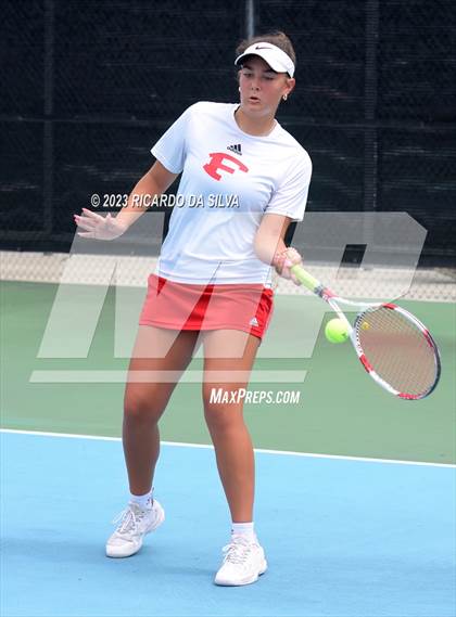 Thumbnail 1 in UIL 3A & 4A Tennis Doubles Quarterfinals photogallery.