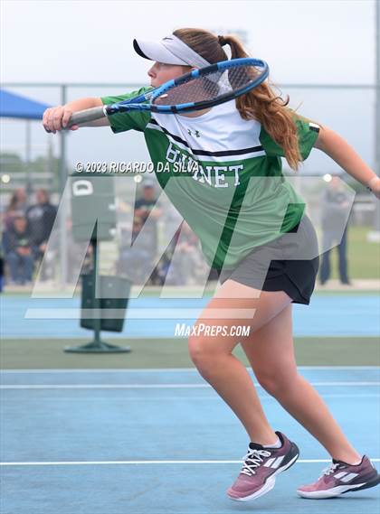 Thumbnail 1 in UIL 3A & 4A Tennis Doubles Quarterfinals photogallery.