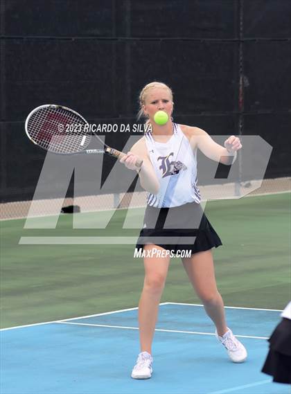 Thumbnail 1 in UIL 3A & 4A Tennis Doubles Quarterfinals photogallery.