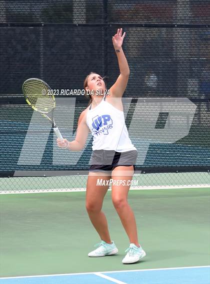 Thumbnail 3 in UIL 3A & 4A Tennis Doubles Quarterfinals photogallery.